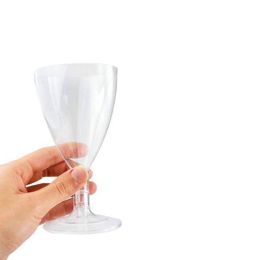 Pz 50 calici vino cc 180 base trasparente bicchieri aperitivo apericena