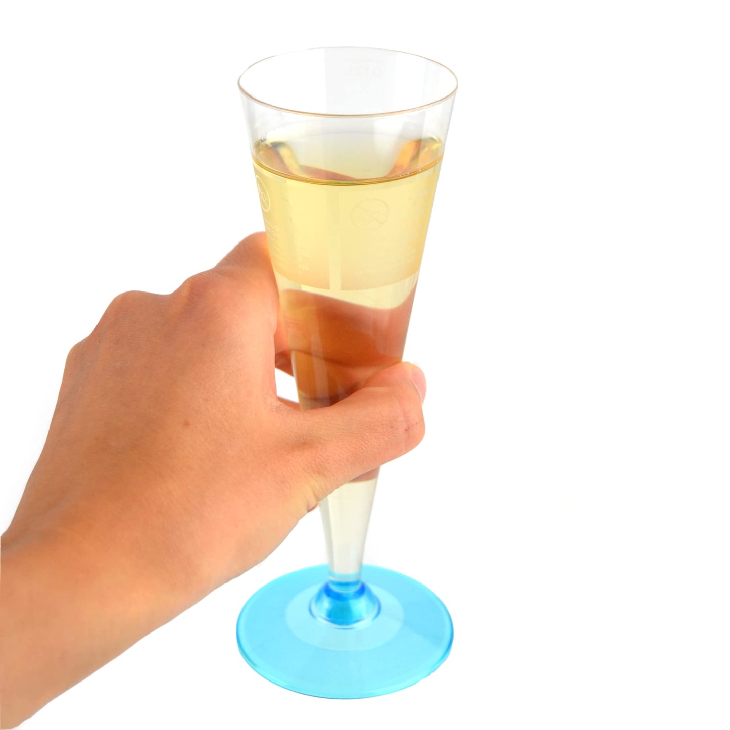 Pz 120 calici flute champagne prosecco base azzurra bicchieri aperitivo apericena