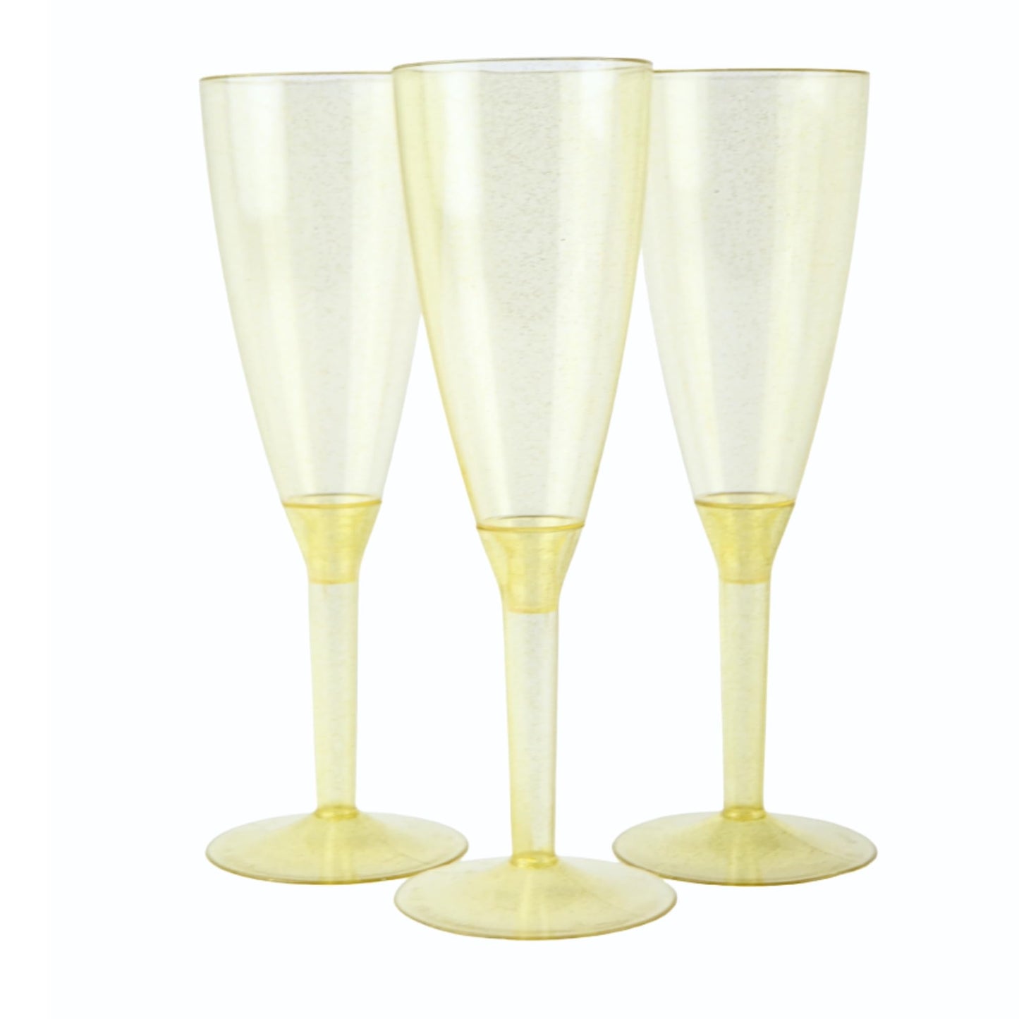 Pz 50 calice monouso flute champagne bicchieri prosecco trasparenti brillantinati