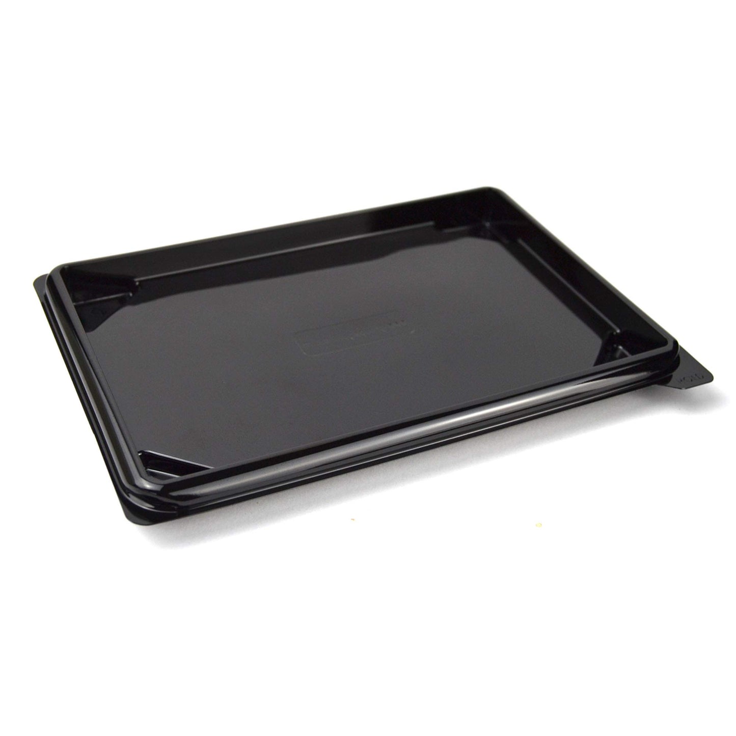 Plateau noir de 25 pièces pour sushi, sashimi, poisson idéal pour emporter d'environ 6/8 portions + couvercle