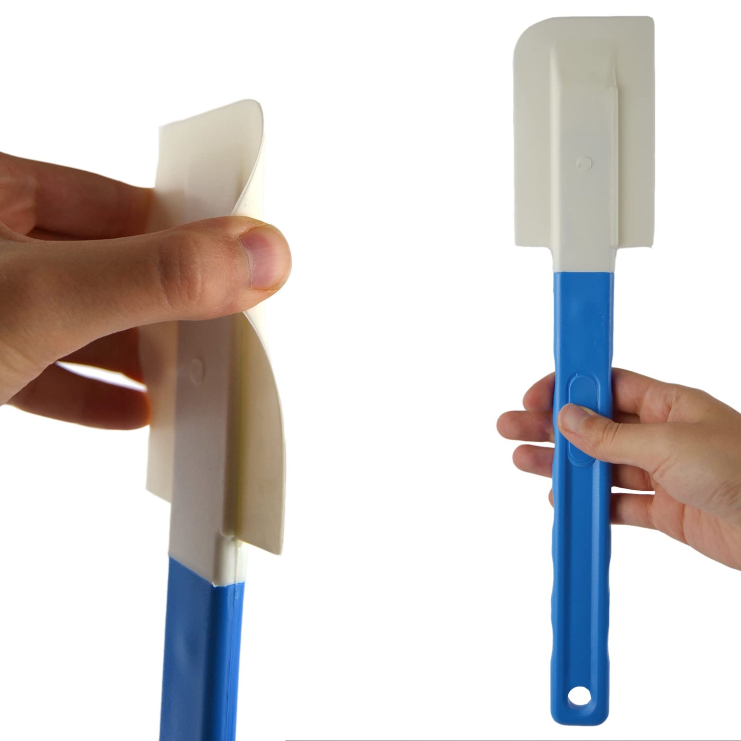 pz 5 spatola per gelato 31 cm manico lungo blu con foro per appendere