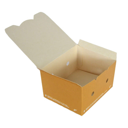 Pz 50 box avana richiudibile per asporto fritture miste, verdure, riso pollo e pasta