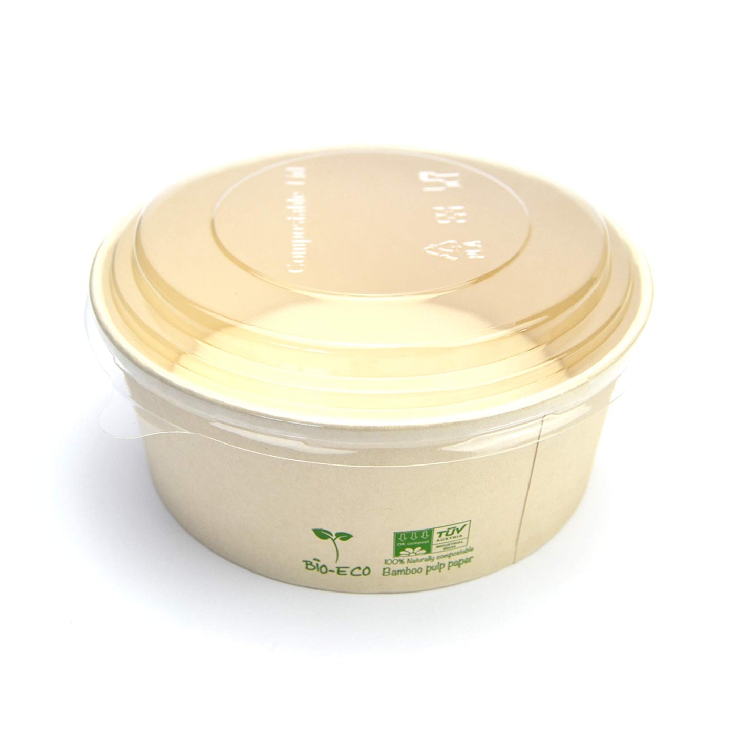 Pz 50 Insalatiera in carta per asporto di alimenti come insalate miste, verdure, riso pollo e pasta