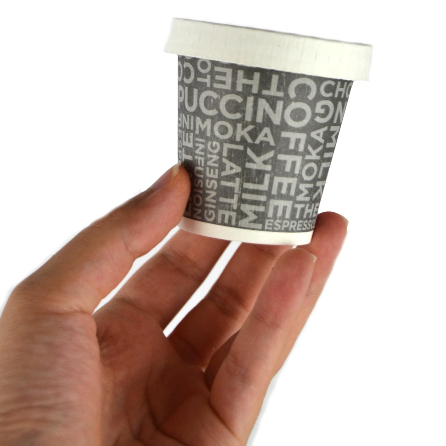 100 gobelets en papier noir avec inscription pour café 3 oz idéal pour le café