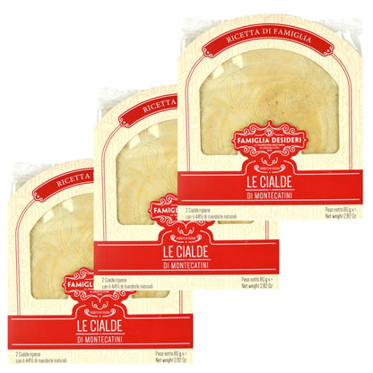 pz 3 confezioni da 80 gr (2 cialde in ogni confezione) cialde di montecatini ripiene