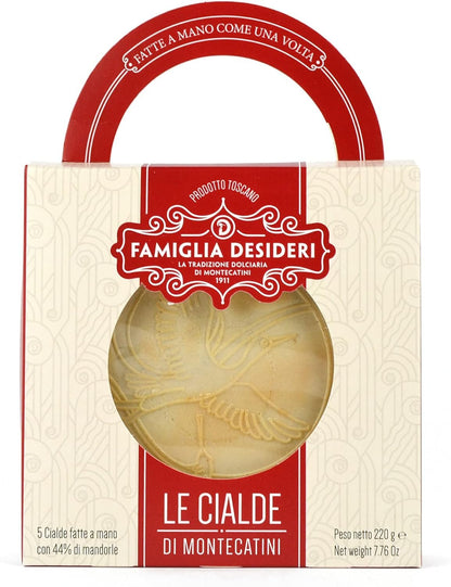 cesto natalizio con mix di cialde montecatini, cantucci, brigidini al cacao e brigidini all'anice per regalo natale, cesto regalo gift