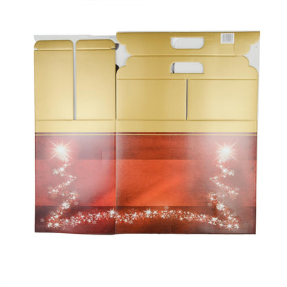 5 scatola RED TREE regalo in cartone ideale per creare pacchi natalizi pacchi regalo