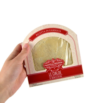 pz 3 confezioni da 60 gr (2 cialde in ogni confezione) cialde di montecatini ripiene diametro 12 cm