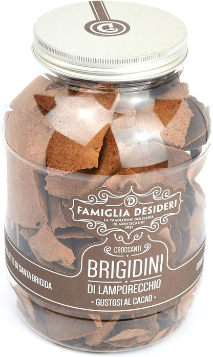 cesto natalizio con mix di cialde montecatini, cantucci, brigidini al cacao e brigidini all'anice per regalo natale, cesto regalo gift