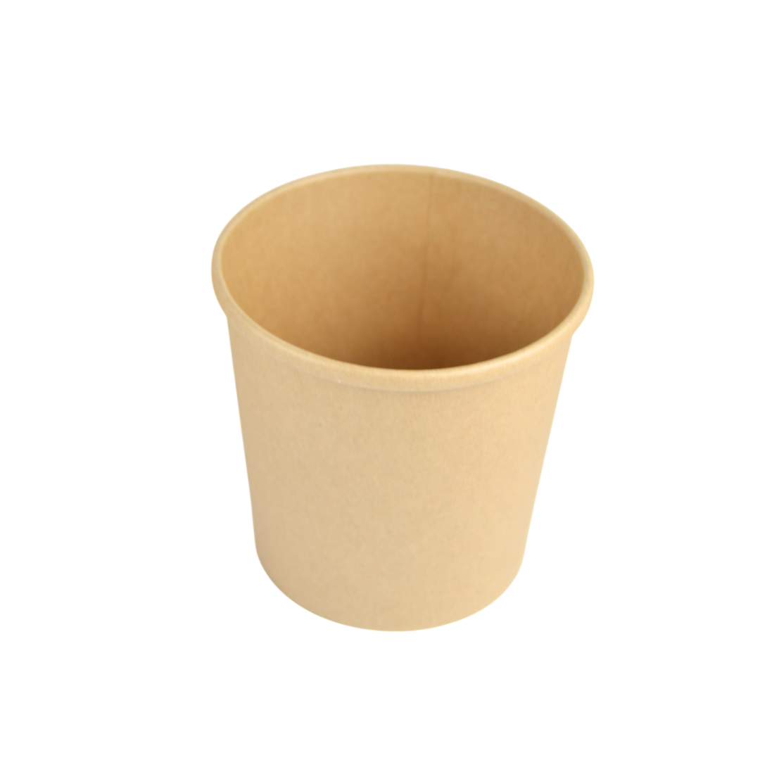 Pz 25 Barattolo per gelato 26 oz in cartone termico + coperchio per asporto