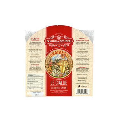 pz 3 confezioni da 60 gr (2 cialde in ogni confezione) cialde di montecatini ripiene diametro 12 cm