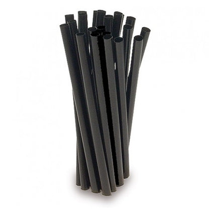 250 pajitas de PLA con cuchara BIO-ECO de 21 cm (6 mm de diámetro) para cócteles, granizados, zumos y batidos