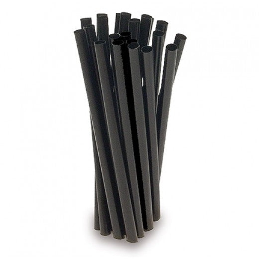 250 pajitas de PLA con cuchara BIO-ECO de 21 cm (8 mm de diámetro) para cócteles, granizados, zumos y batidos