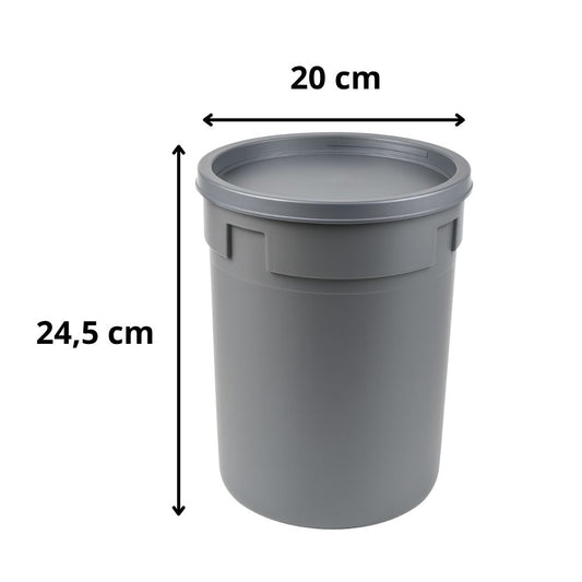 Pz 10 carapina per gelato contenitore cilindrico per vetrina gelateria a pozzetto + coperchio