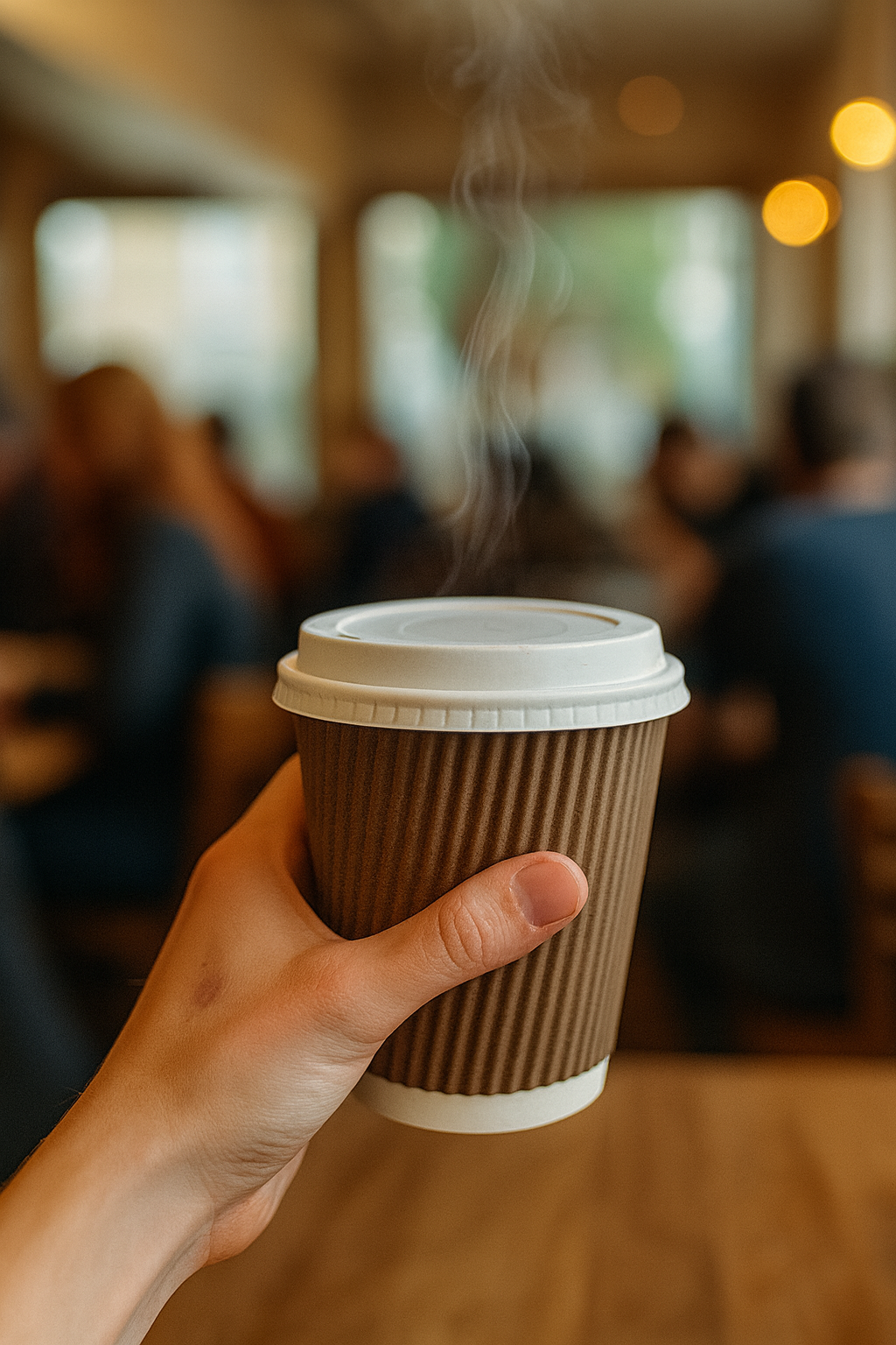 100 vasos de papel marrón de 9 oz, 350 ml, para capuchino y chocolate caliente