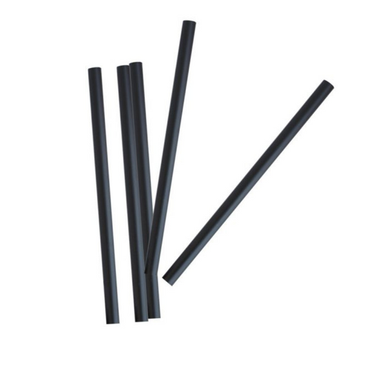 250 pajitas de PLA con cuchara BIO-ECO de 21 cm (6 mm de diámetro) para cócteles, granizados, zumos y batidos
