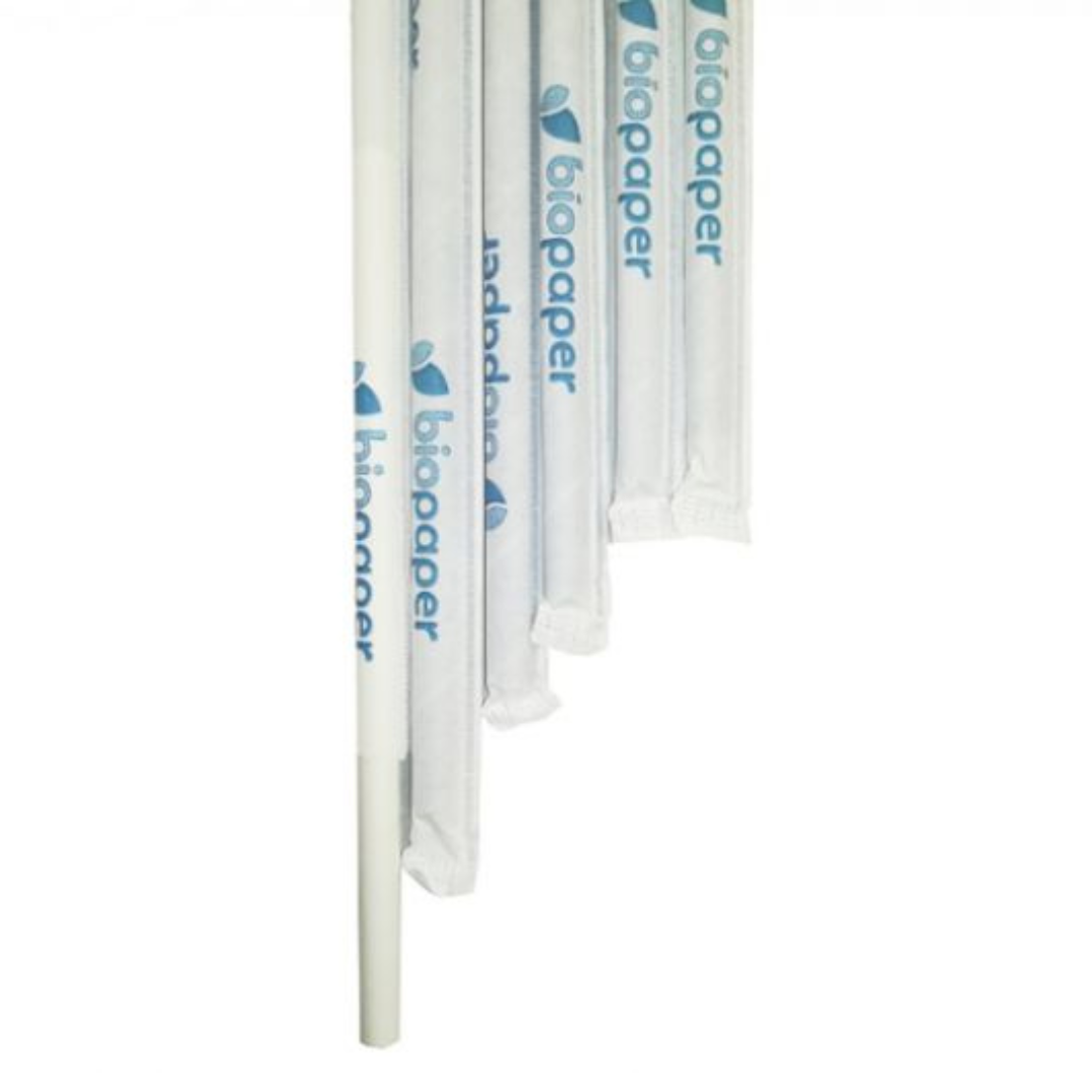 pz 300 cannucce incartate in carta da 20 cm per granita, frappe, smoothie, cocktail e succo di frutta