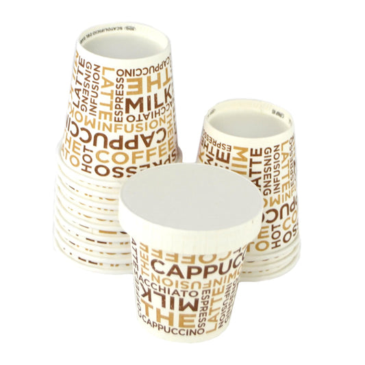 pz 100 bicchieri in carta bianchi con scritte da caffe 3 oz ideali per caffe + coperchio bianco