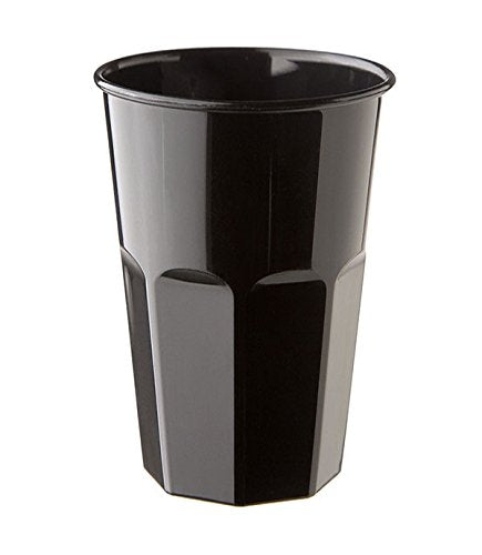 60 bicchieri neri rigidi e resistenti 270cc per cocktail e mojito