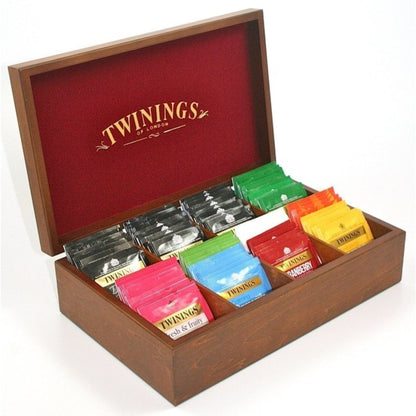 1 Scatola da 8 scomparti + 2 tazzine + caddy ceramica + 160 bustine assortite