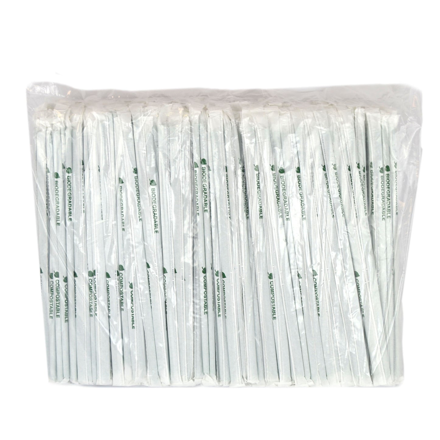 400 pajitas envueltas de 24 cm para granizados, frappés, batidos, cócteles y zumos de frutas.