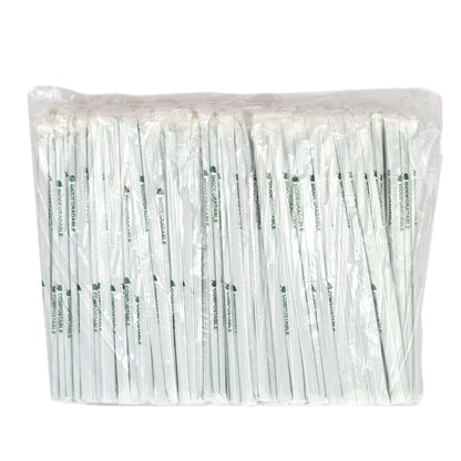 400 pajitas envueltas de 24 cm para granizados, frappés, batidos, cócteles y zumos de frutas.