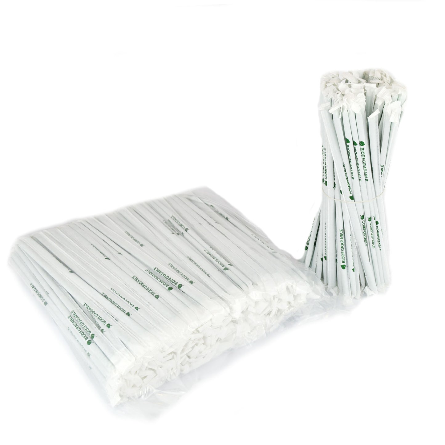 400 pajitas envueltas de 24 cm para granizados, frappés, batidos, cócteles y zumos de frutas.