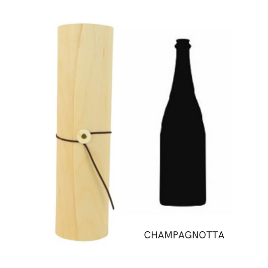 pz 1 portabottiglie astuccio balsa champagnotta