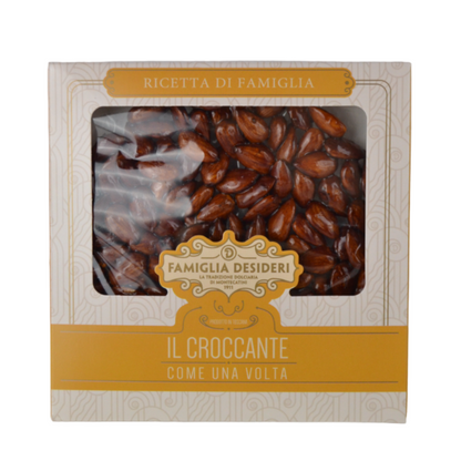 pz 1 disco (160 gr) di croccante alla nocciola "il croccante come una volta" famiglia desideri