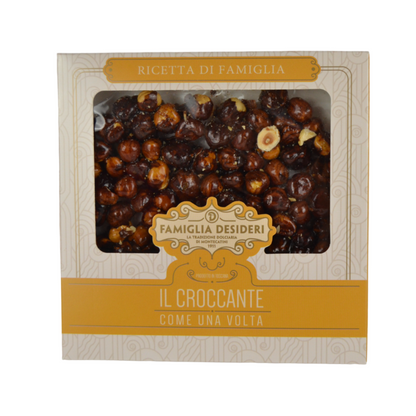pz 1 disco (160 gr) di croccante alla nocciola "il croccante come una volta" famiglia desideri