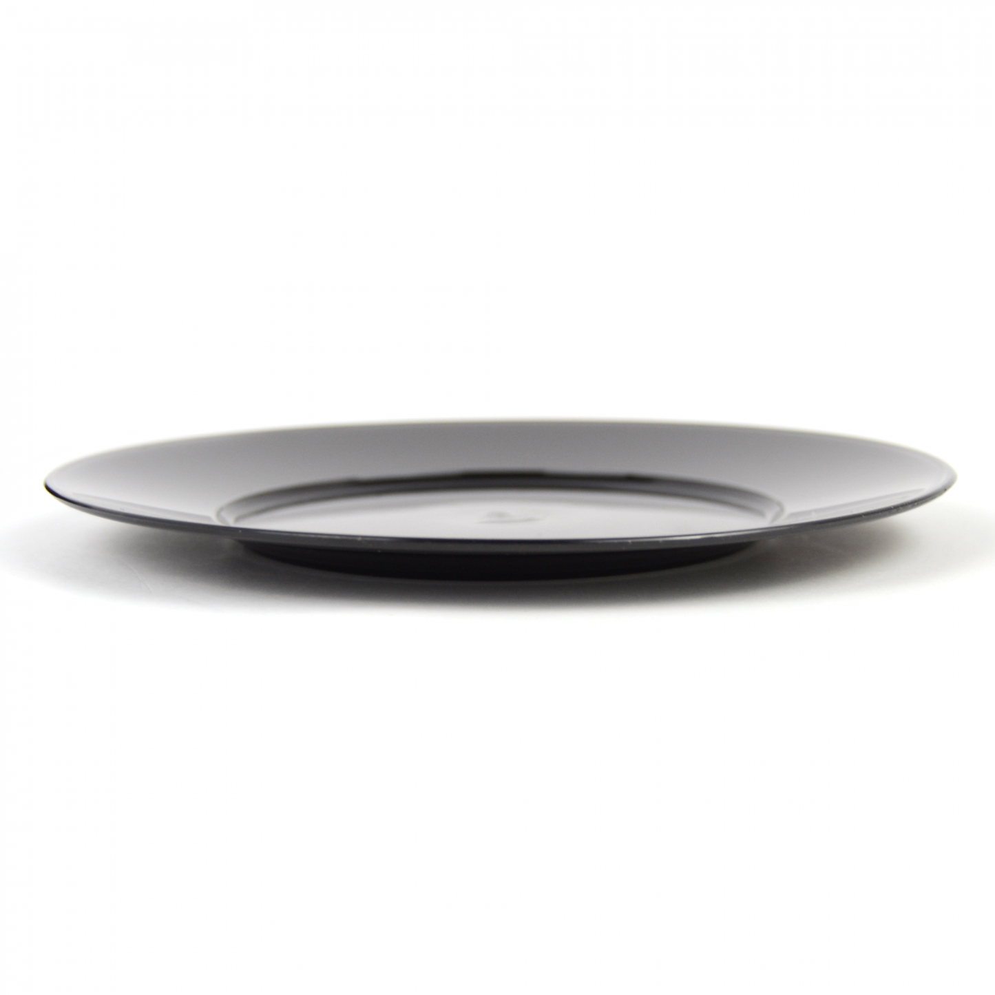 PZ 60 piattini neri riutilizzabili diametro 17 cm per aperitivo, apericena, party, feste per dessert e dolci