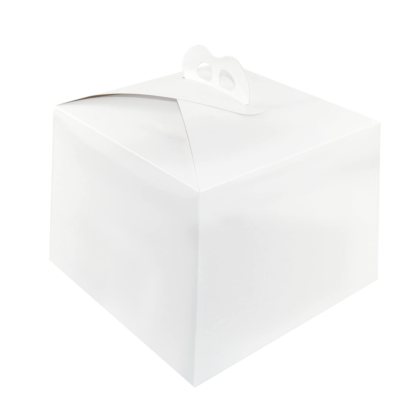 Box- BORSA in carta bianca per asporto di alimenti come torte e dolci per pasticceria