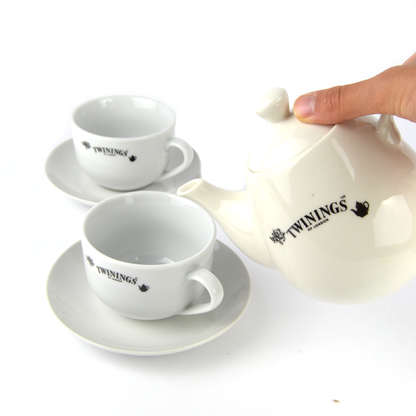 250 bustine assortimento di the e tisane twinings con kit da degustazione (teiera + 2 tazzine)