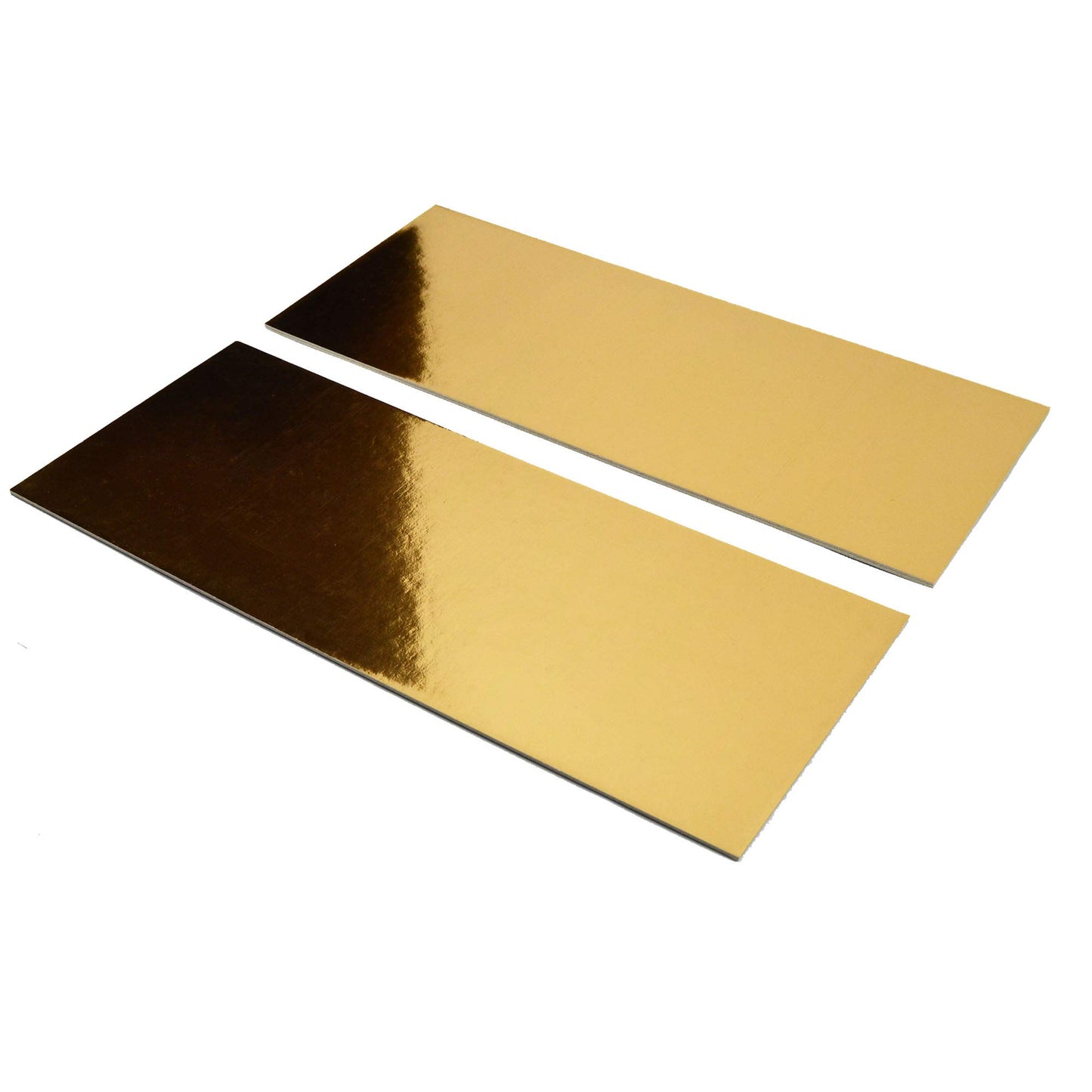 Pz 10 vassoi in cartone color oro per asporto di alimenti comen rotolo dolce, strudel, e pasticcini
